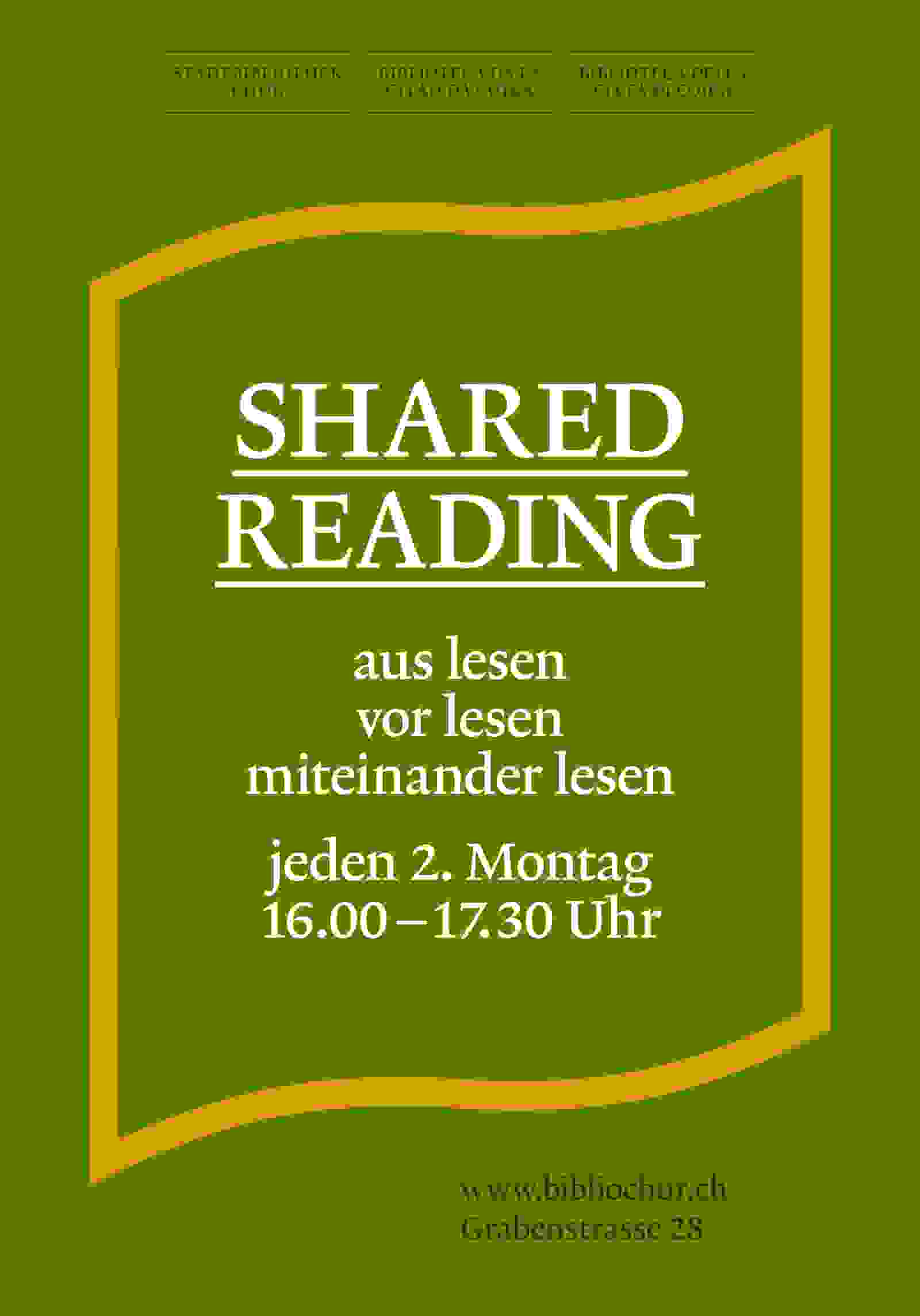 Agenda und Plakate Stadtbibliothek Chur