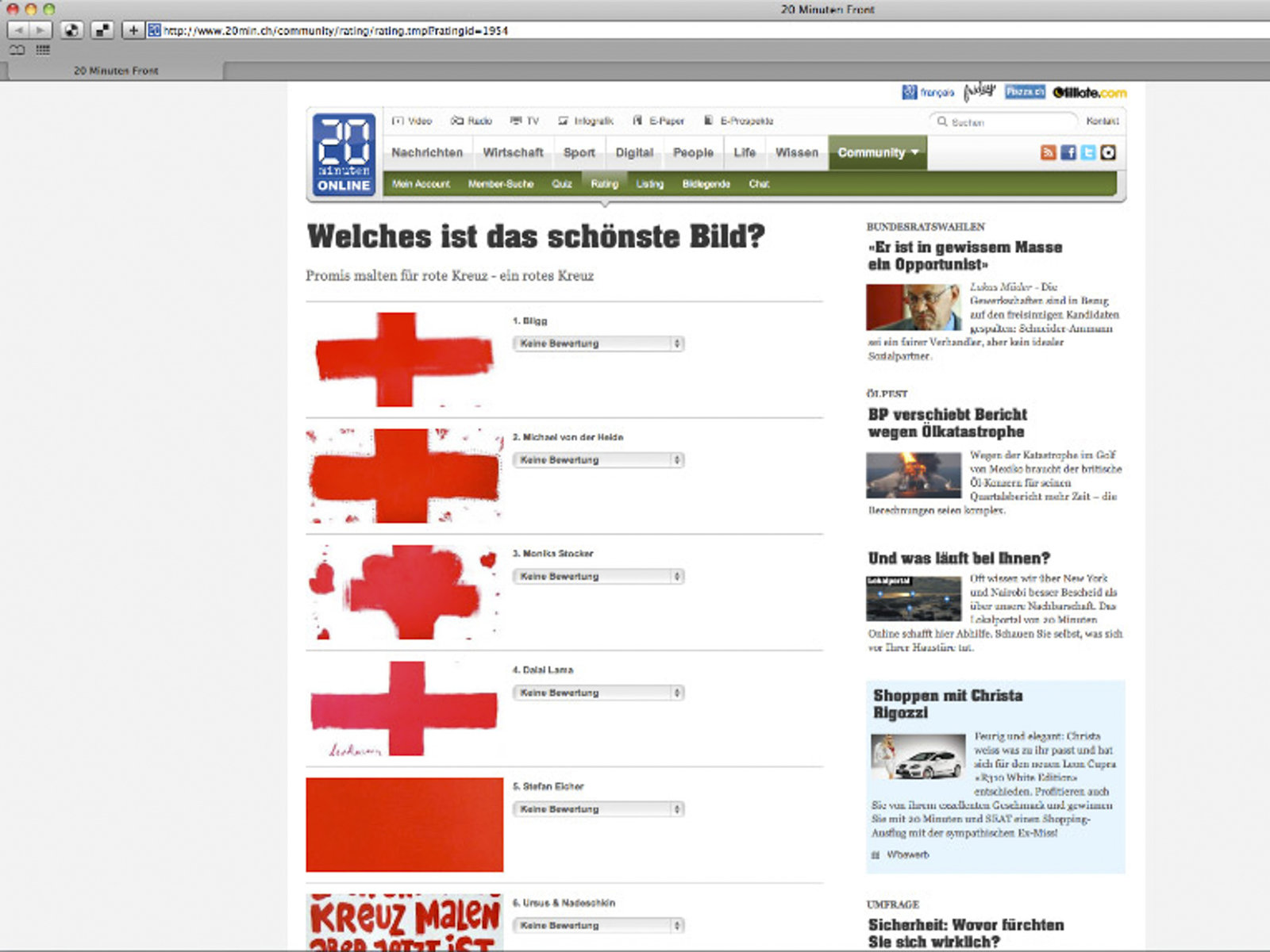 Kampagne für das Henry Dunant Gedenkjahr in Heiden