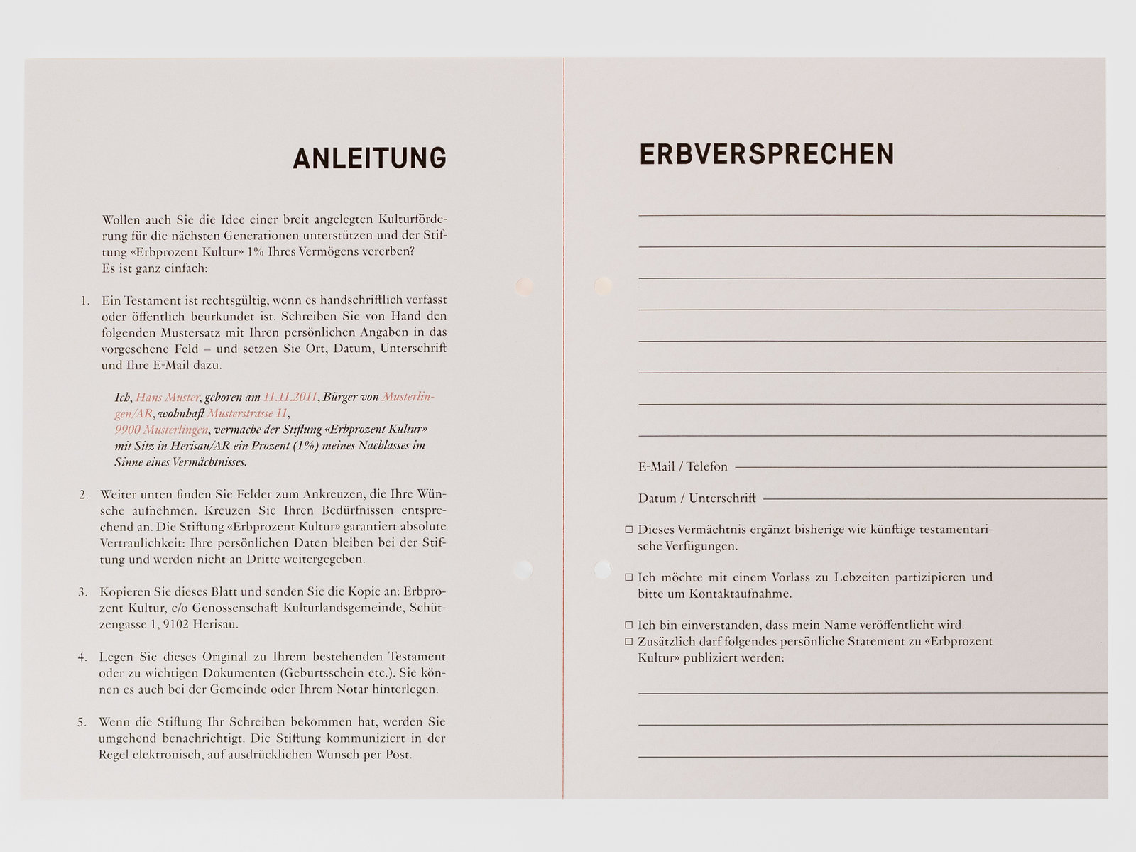 Idee und Stiftungsgründung Erbprozent Kultur