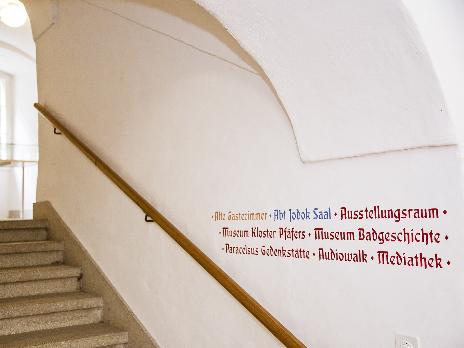 Umbau und Signaletik Altes Bad Pfäfers