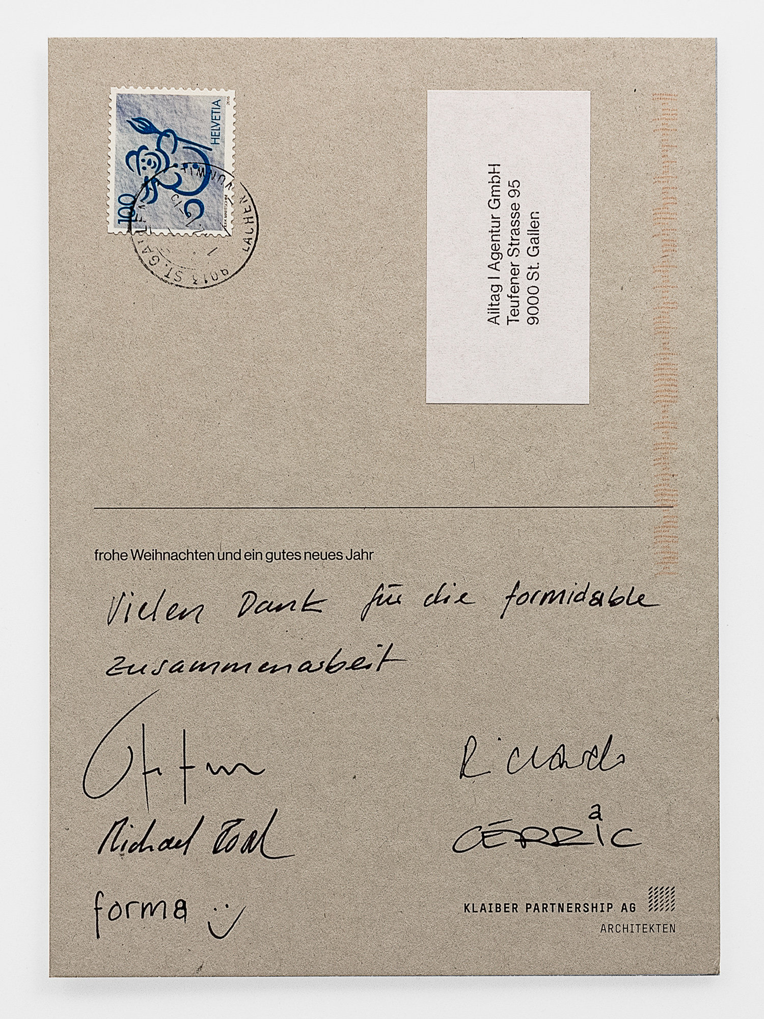 Weihnachtskarte forma Architekten