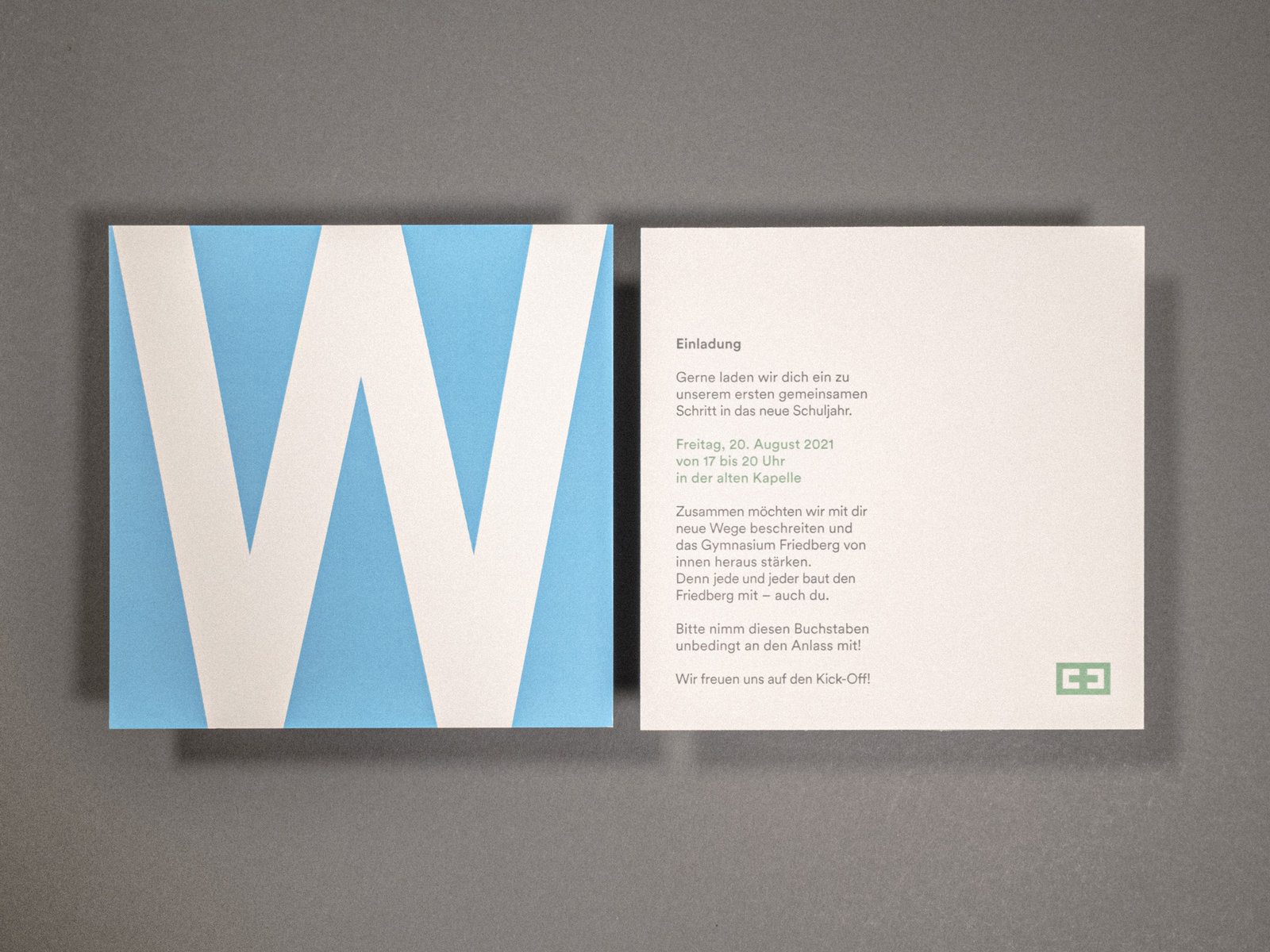 Einladungskarte Gymnasium Friedberg