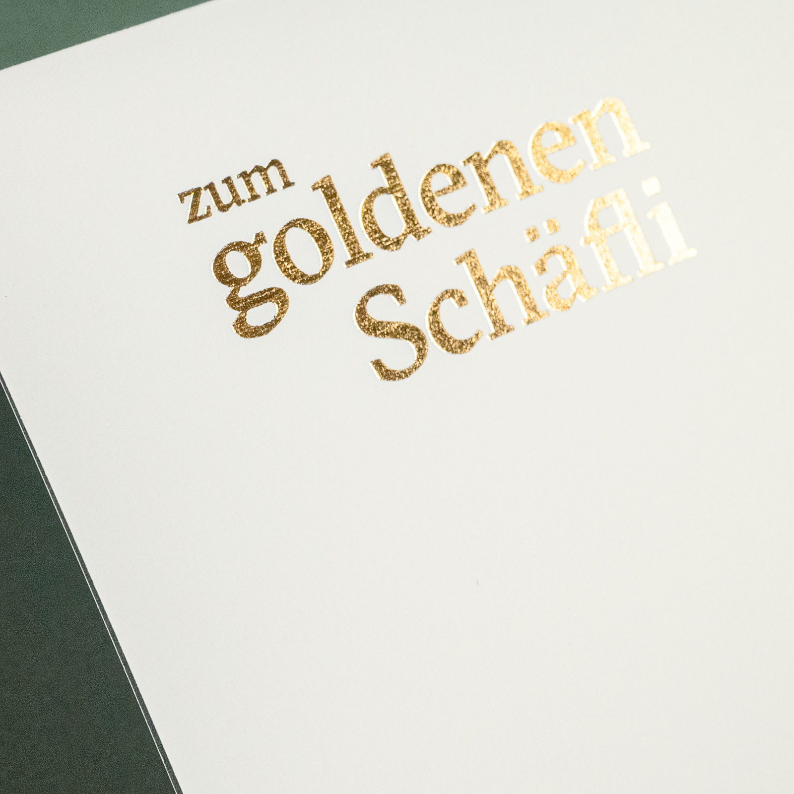 Corporate Design Zum goldenen Schäfli
