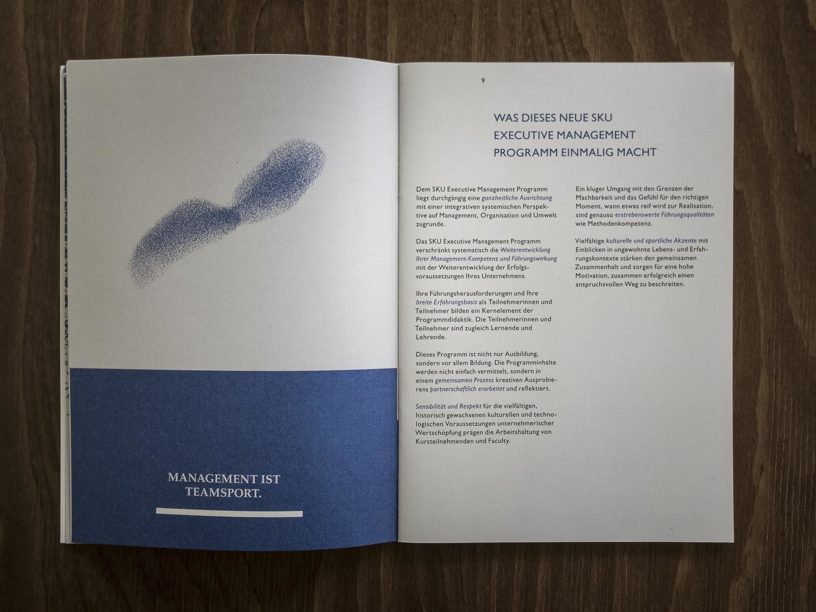 Broschüre IMP für den Kurs SKU der Universität St.Gallen