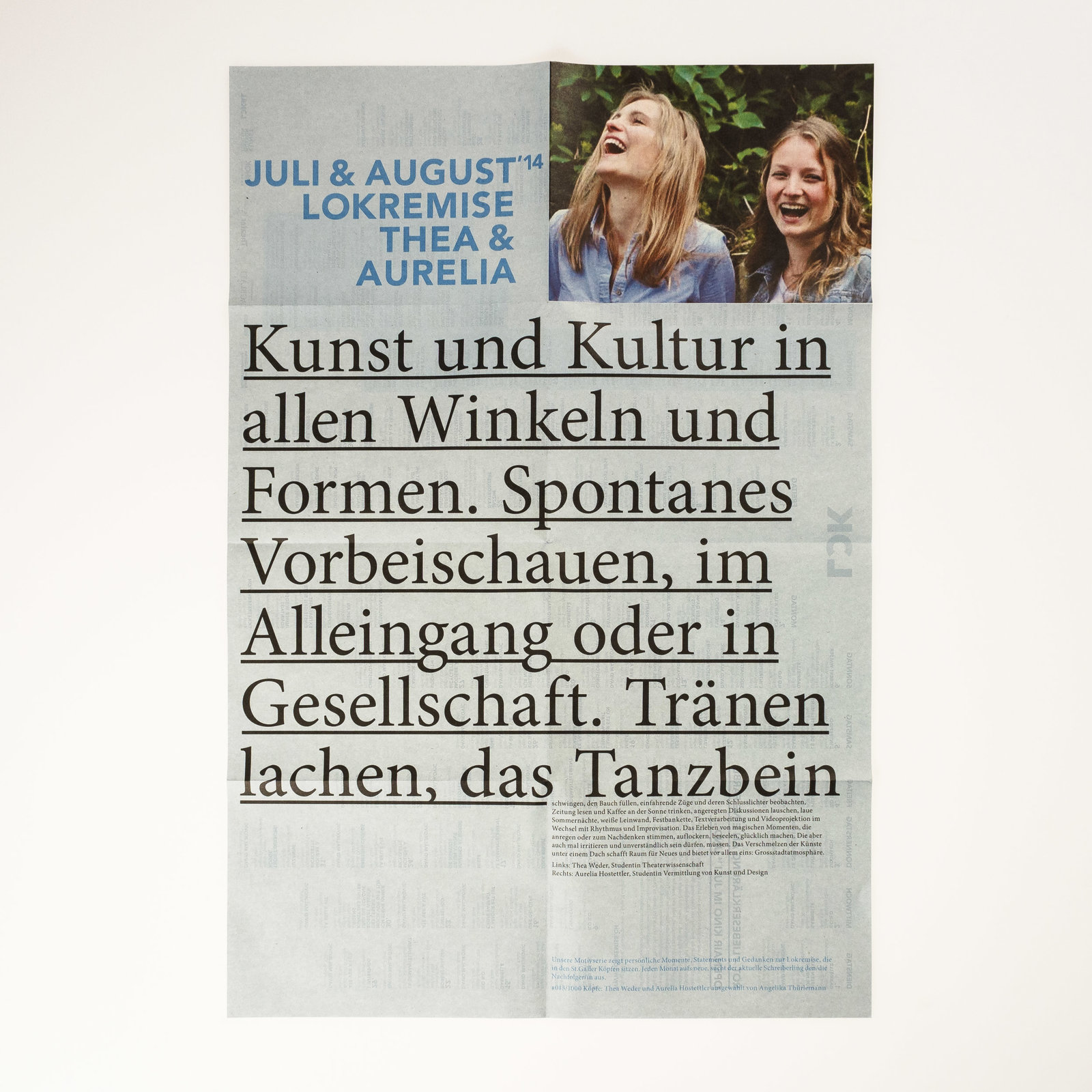 Agenda Lokremise St.Gallen