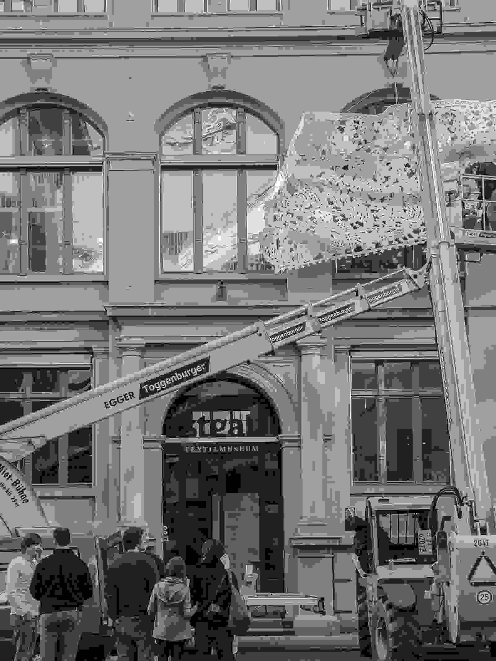 Fassadengestaltung StGall im Textilmuseum St.Gallen