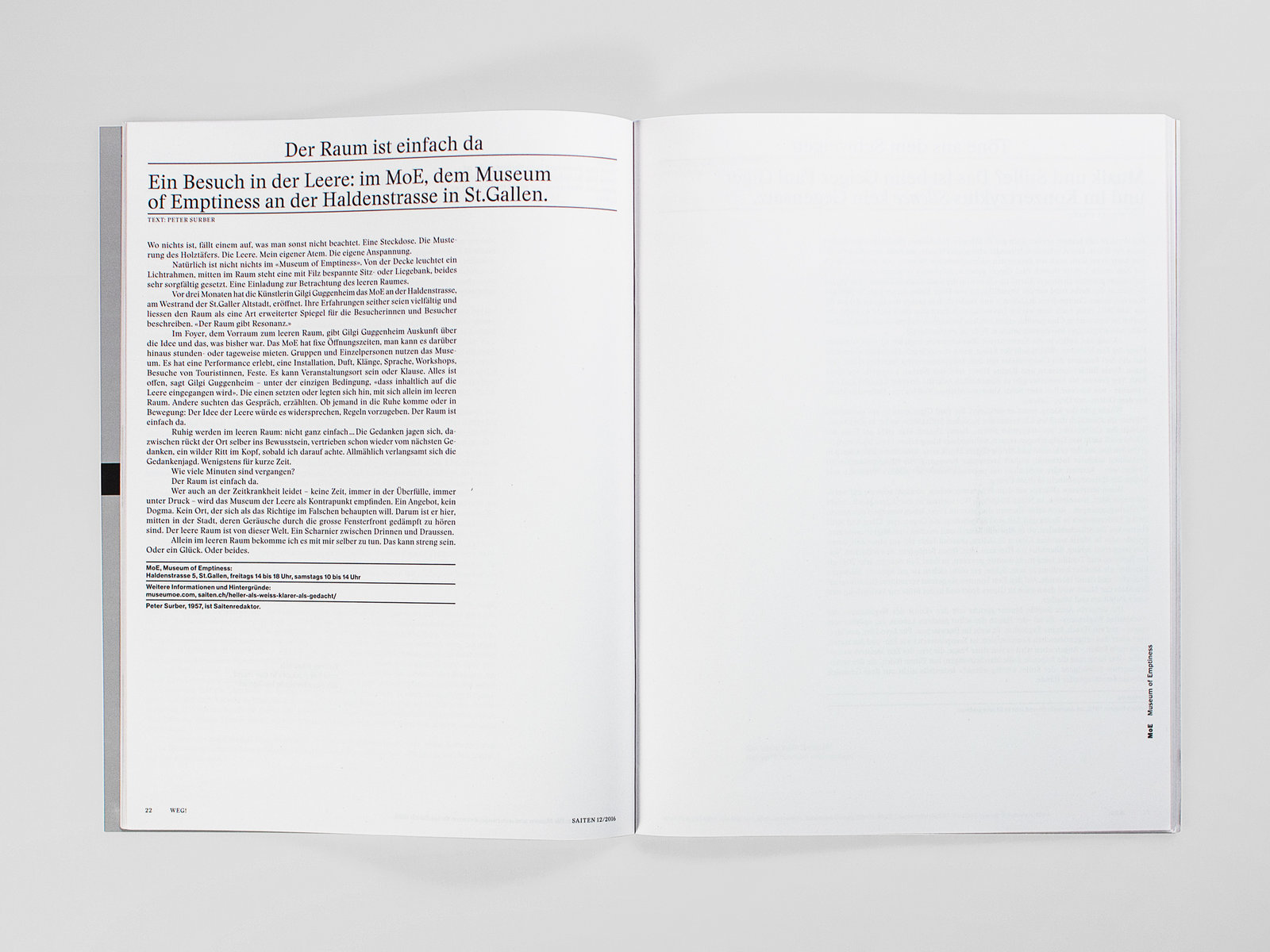 Fotografie Museum of Emptiness