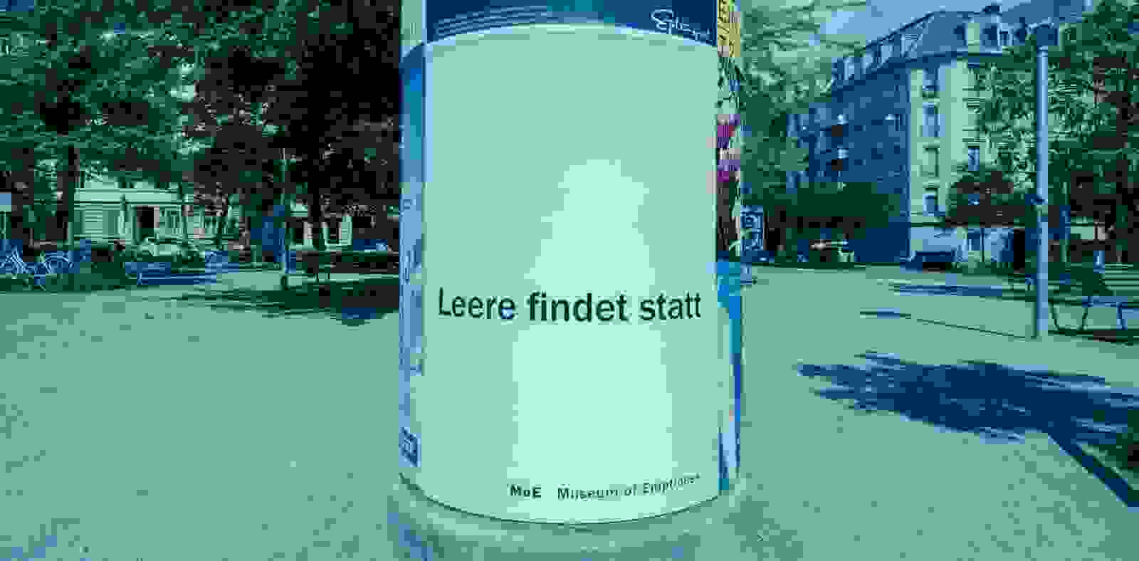 Fotografie «Leere findet statt» MoE