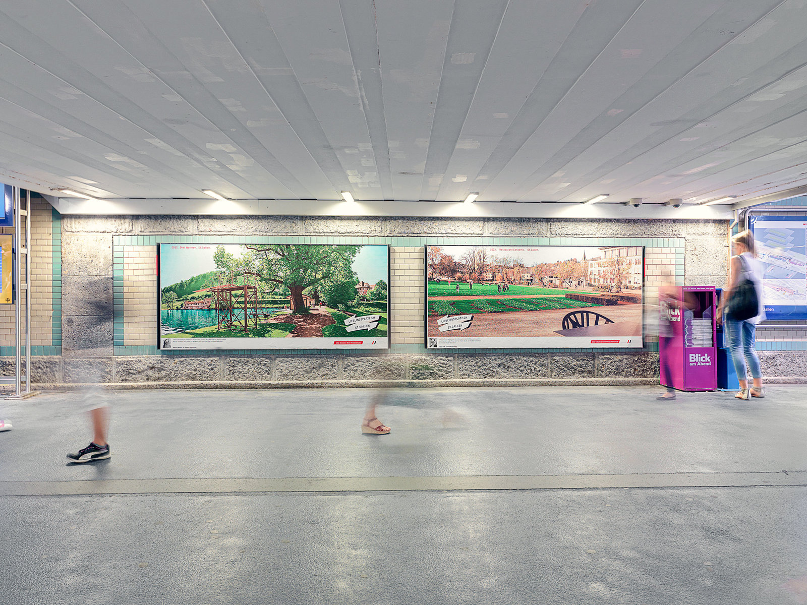 Plakatkampagne Lieblingsplätze Standortförderung St.Gallen