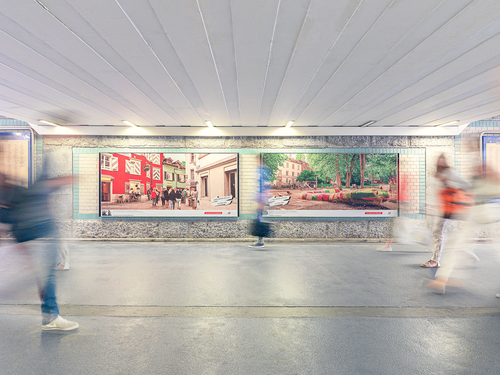 Plakatkampagne Lieblingsplätze Standortförderung St.Gallen