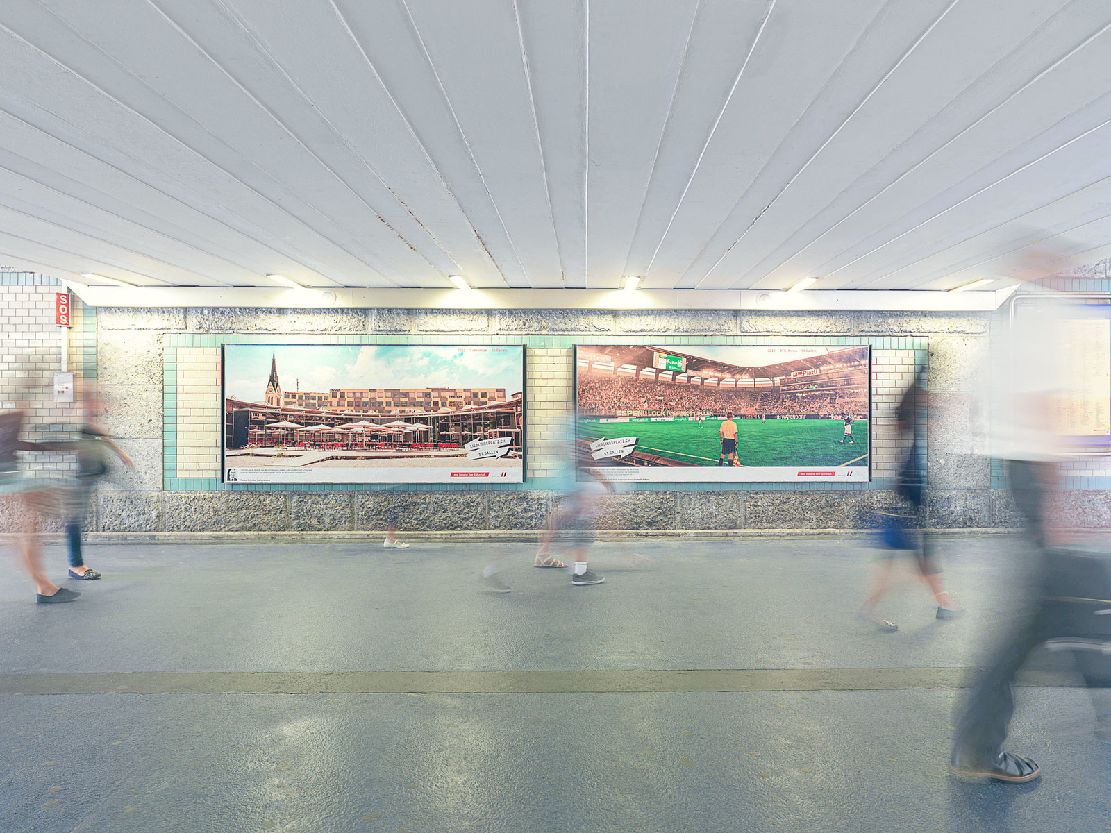 Plakatkampagne Lieblingsplätze Standortförderung St.Gallen