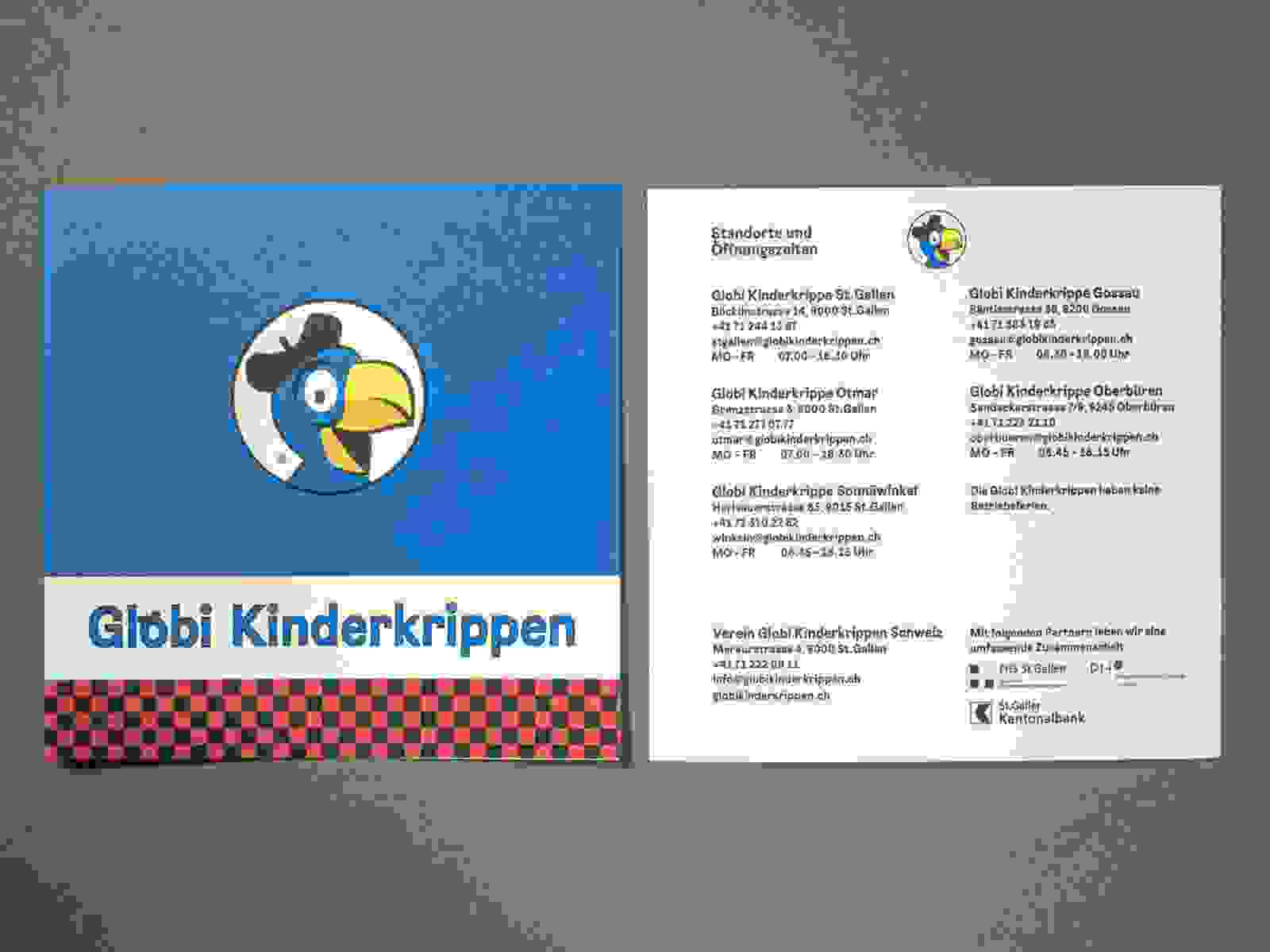 Flyer Globi Kinderkrippen