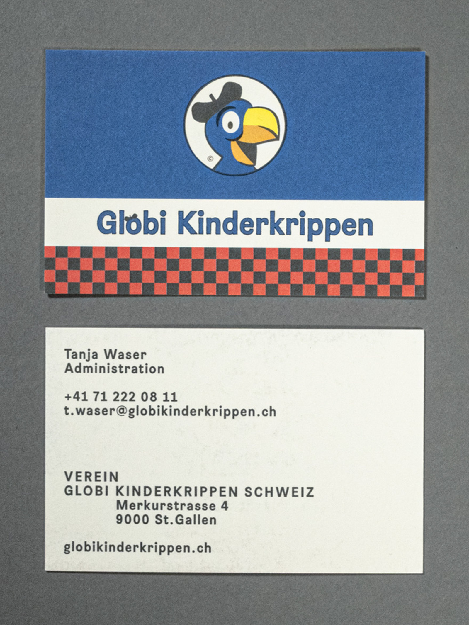 Visitenkarten Globi Kinderkrippen