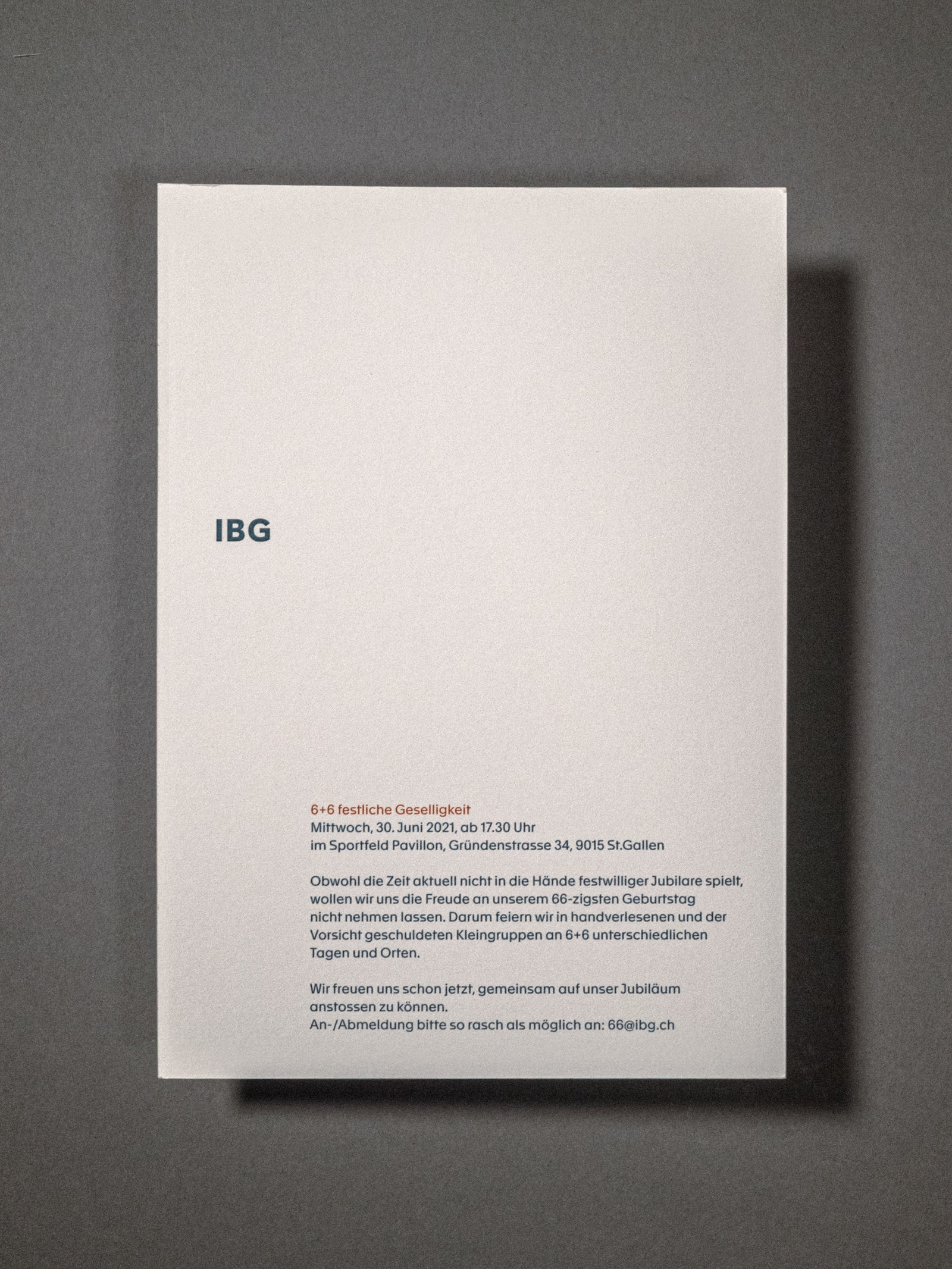 66-jahre Jubiläum Einladung