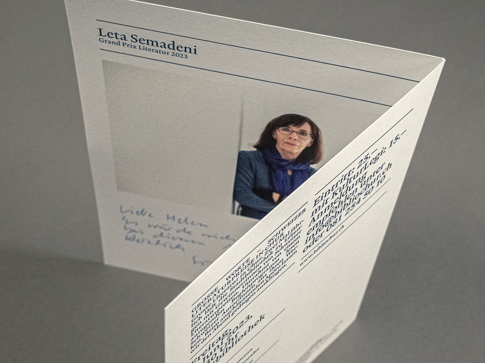 Flyer «Grosse Worte»