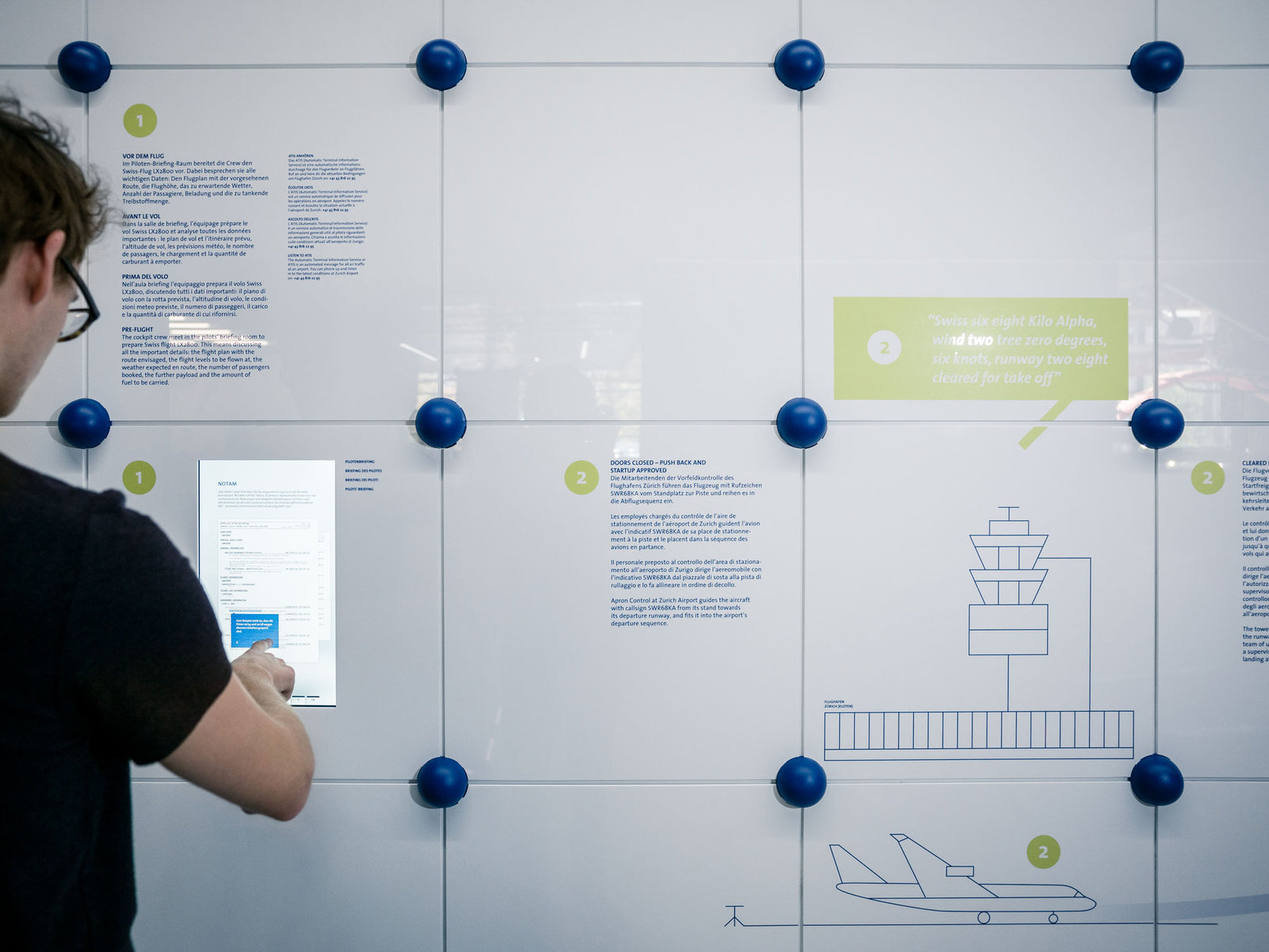 Messesystem Sysball bei Skyguide