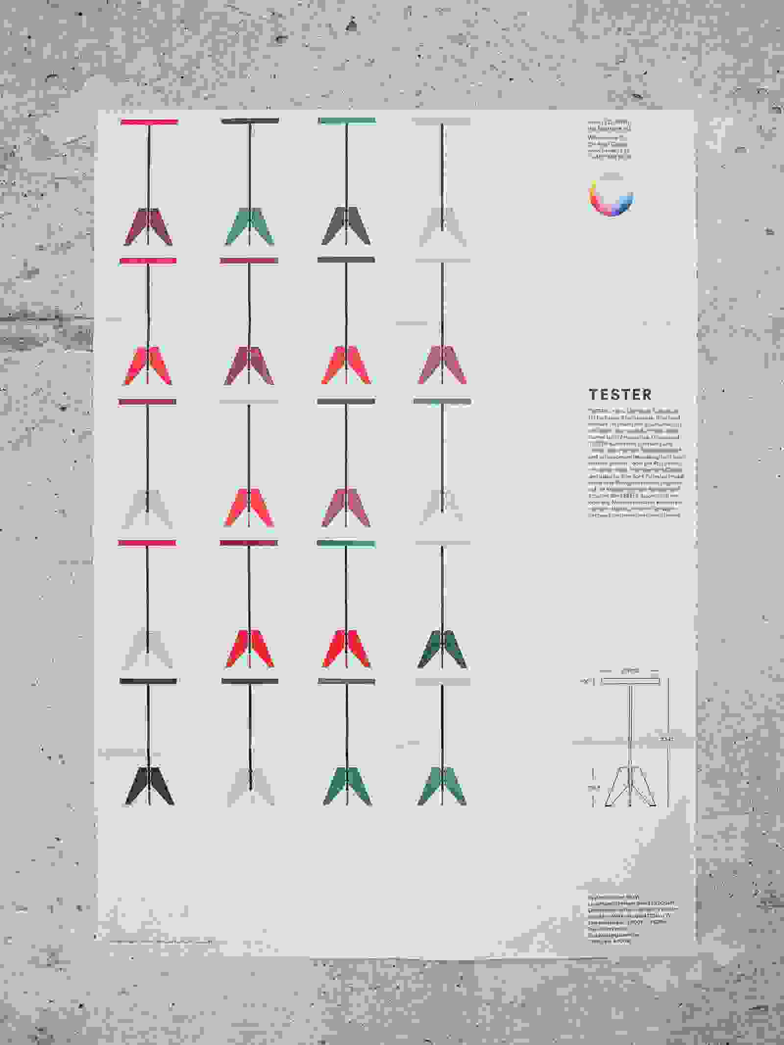 Datenblatt TESTER Leuchten Design