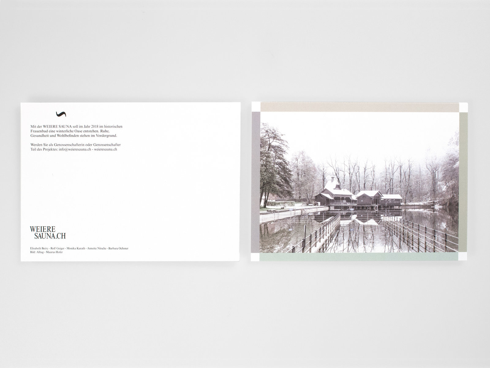 Postkarte Weiere Sauna